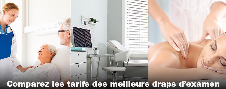 Draps d'examen pas cher