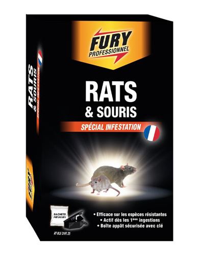 Raticide, souricide en sachet de 25g pour intérieur ou extérieur