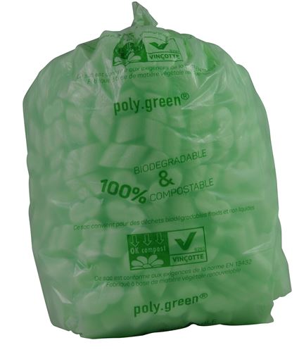 Set de 2 rouleaux Bio sacs de déchets biodégradables 10 litres