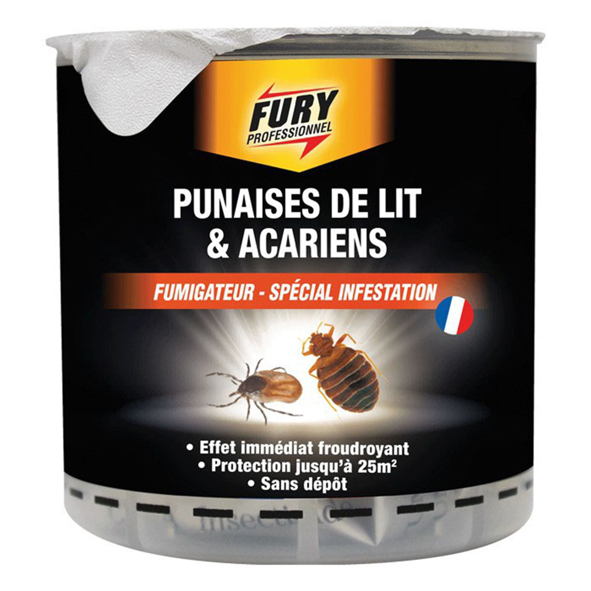 Fumigateur punaises de lit et acariens Fury 25 m² - Insecticides