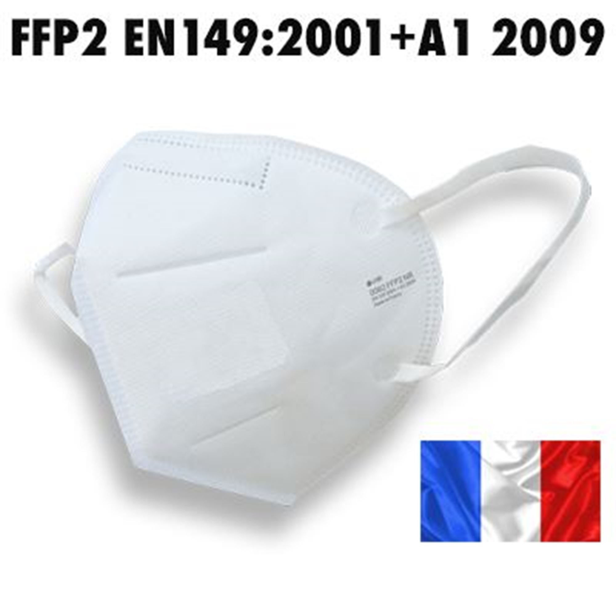 Masques 5 pièces FFP2 - Noir - Fabriqué dans l'UE 