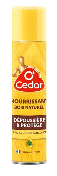 O'Cedar Aérosol Dépoussiérant tous types de bois 300ml - OCedar