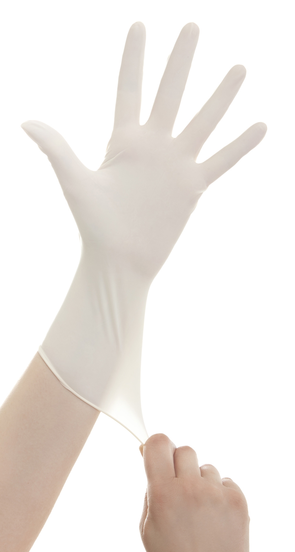 100 gants en vinyle non poudrés pour les produits alimentaires taille M -  Flo