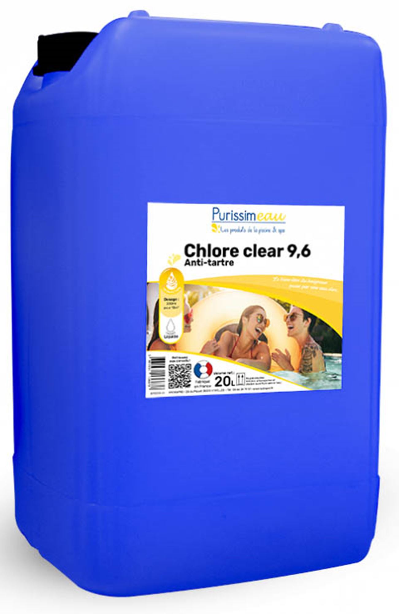 Chlore piscine liquide professionnel 36° - Voussert
