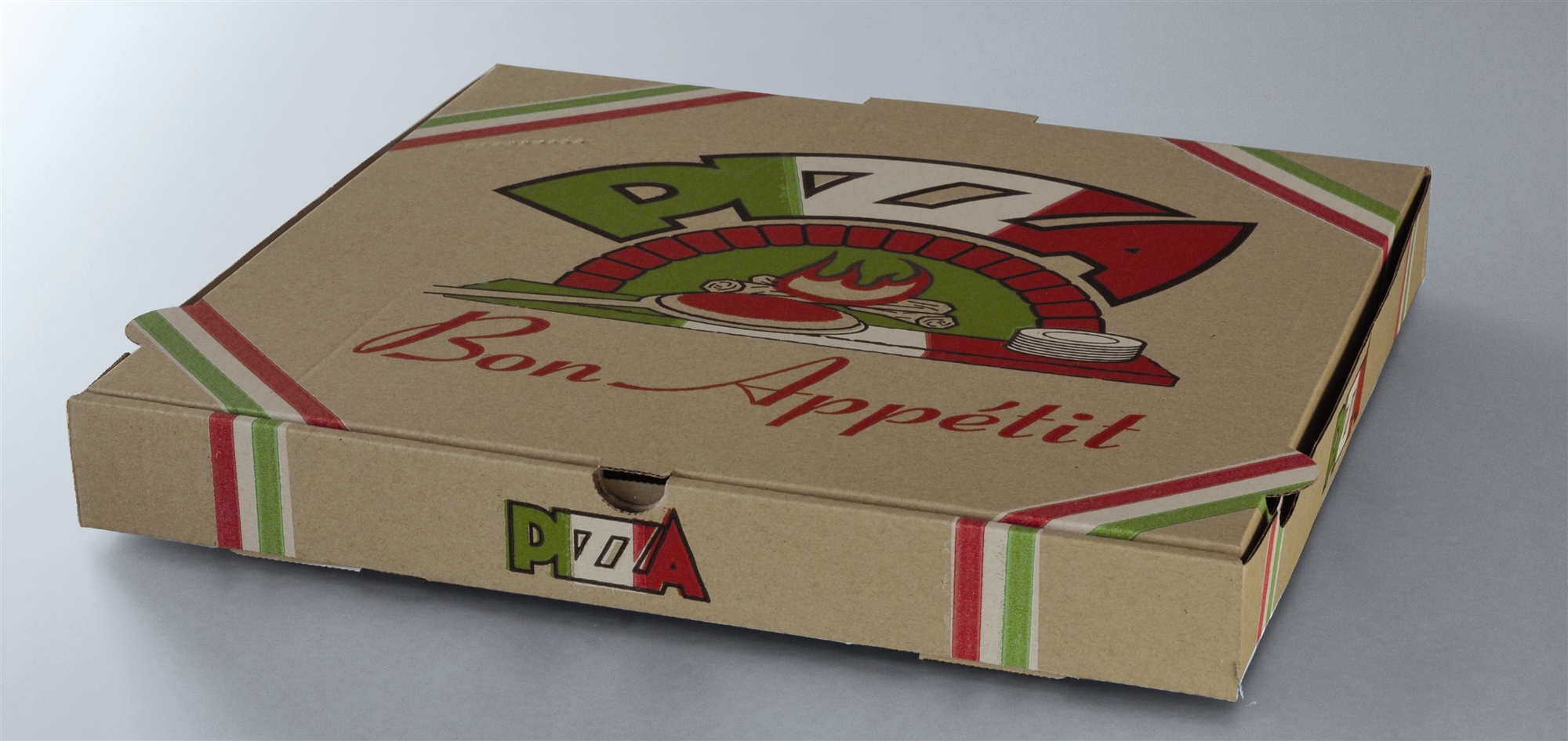80 boîtes à pizza avec couvercle à fenêtre en cellulose 29x29x4 cm