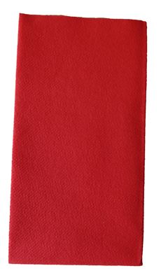 Serviette pochette couvert airlaid 40x40 rouge par 400