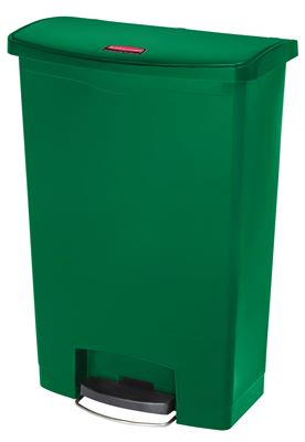 Poubelle Slim Jim Rubbermaid 90 L verte