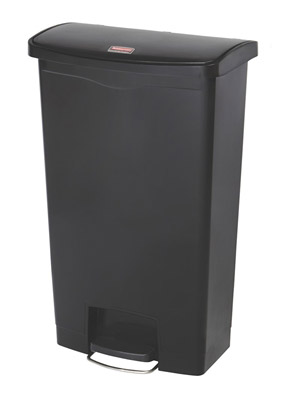 Poubelle Slim Jim Rubbermaid 68 L noir