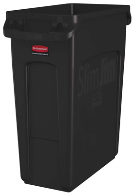 Collecteur Rubbermaid Slim Jim brun 60 litres