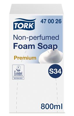 Tork Lotus savon mousse non parfumé S34 6x800 ml