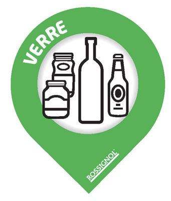 Sticker recyclage bouteille verre Etiquette & Autocollant