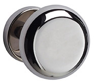 Patere 1 tete ronde chrome