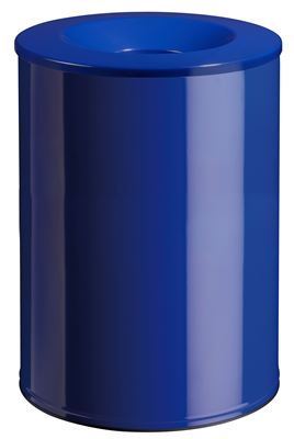 Poubelle anti-feu 30L bleu neo