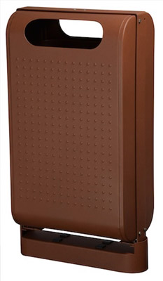 Poubelle exterieure Rossignol 60 L urbanet effet corten