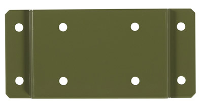 Plaque de fixation murale poubelle rossignol vert olive