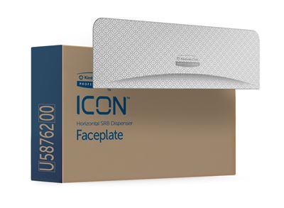 Facade distributeur papier toilette Kimberly Clark Icon argentee