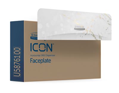 Facade distributeur papier toilette Kimberly Clark Icon fleurs