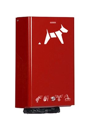 Distributeur proprete canine 200 sac Rossignol rouge