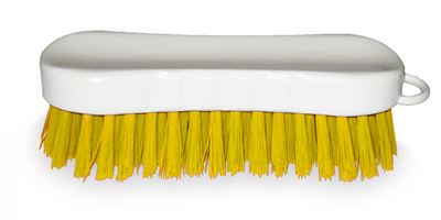 Brosse alimentaire main jaune