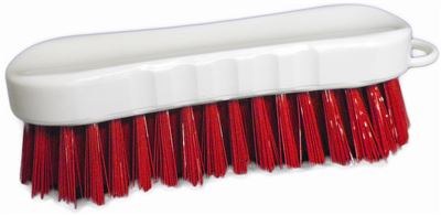 Brosse alimentaire main rouge