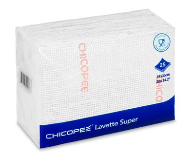 Lavette super blanche pack de 25