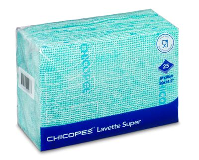 Lavette super Chicopee verte pack de 25