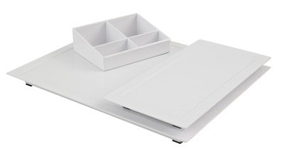 Plateau service chambre JVD zen line II main tray blanc