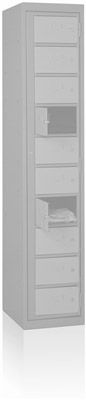 Armoire distributeur de linge 1 colonne de 10 cases horizontales