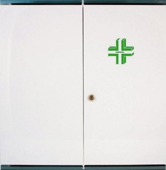 Grande armoire à pharmacie ROSSIGNOL 2 portes modèle avec kit de