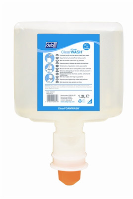 Savon mousse Deb Clear Foam Wash lavante douce Ecolabel 3 x 1200 ml