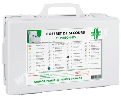 Trousse de secours complète 20 personnes