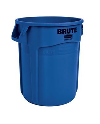 Conteneur brute Rubbermaid rond 76L bleu