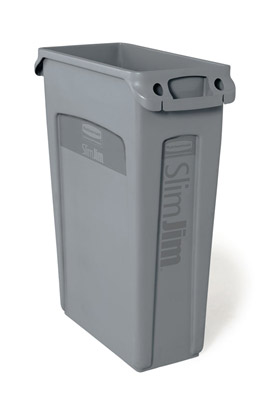 Collecteur Slim Jim gris avec aeration 87 L