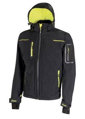 Veste de travail softshell Upower space noire