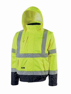 Veste haute visibilité imperméable jaune crafty