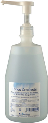 Lotion glycerinee Deb flacon pompe 1 litre par 9