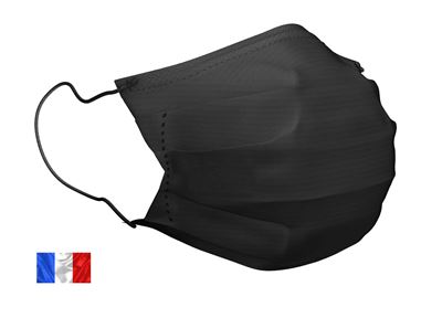 Masque chirurgical France Kolmi noir op R type II par 40