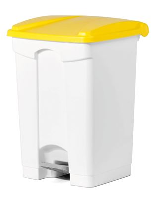 Poubelle cuisine HACCP 45 L jaune pedale