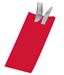 Serviette pochette couvert airlaid 40x40 rouge par 400