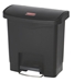 Poubelle Slim Jim Rubbermaid 15 L noir