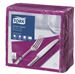 Serviette papier Tork 39x39 2 plis aubergine colis de 1800