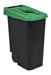 Poubelle de tri selectif 85L vert