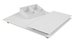 Plateau service chambre JVD zen line II main tray blanc