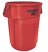 Conteneur Brute Rubbermaid rond 167 Litres rouge