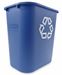 Corbeille tri selectif Rubbermaid 26,6 L bleue