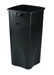 Conteneur Rubbermaid tri selectif carré noir 87 Litres