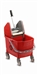 Chariot de menage Rubbermaid combo bravo 25 L rouge avec presse